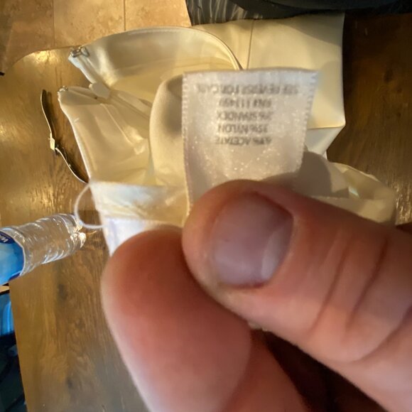 White House Black Market Womens Pants Ivory Size 2 Flare - Picture 8 of 9